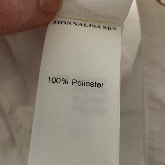 Monnalisa Chic white bag with blue bow NWT - Picture 9 of 14